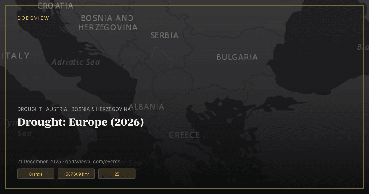 Map of Drought: Europe (2026)